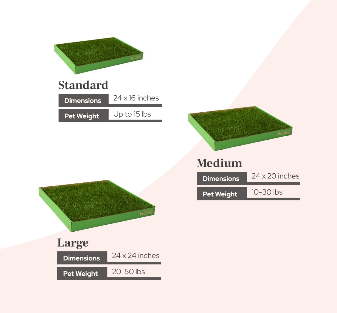 Real Grass Dog Pee Pads Medium 24x20 N892