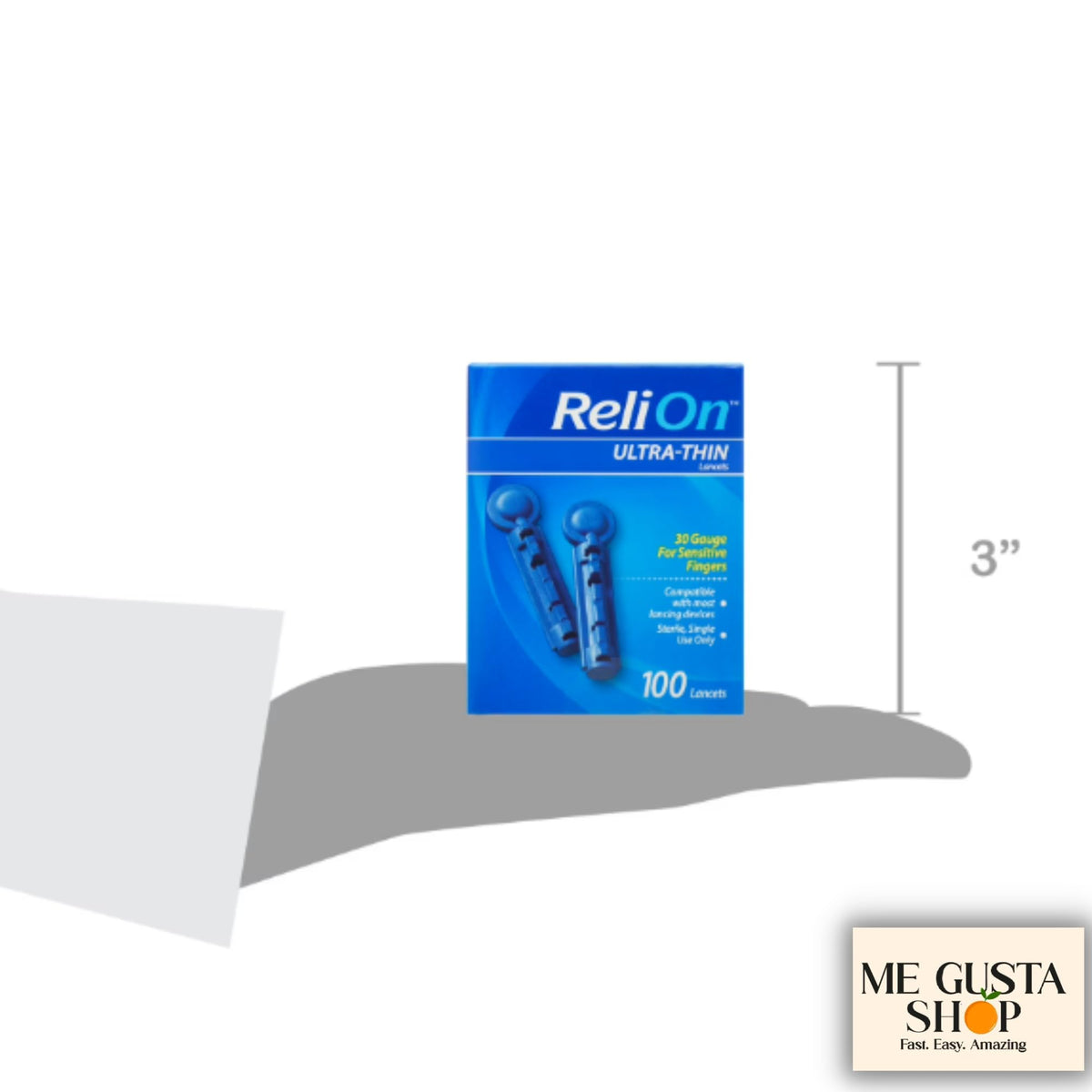 Blood Glucose Test Strips 100 Count with Ultra-Thin Blood Lancets 100 Count N694695