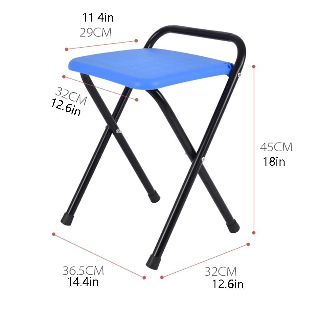 Portable Folding Stool 18 Inch Black X273