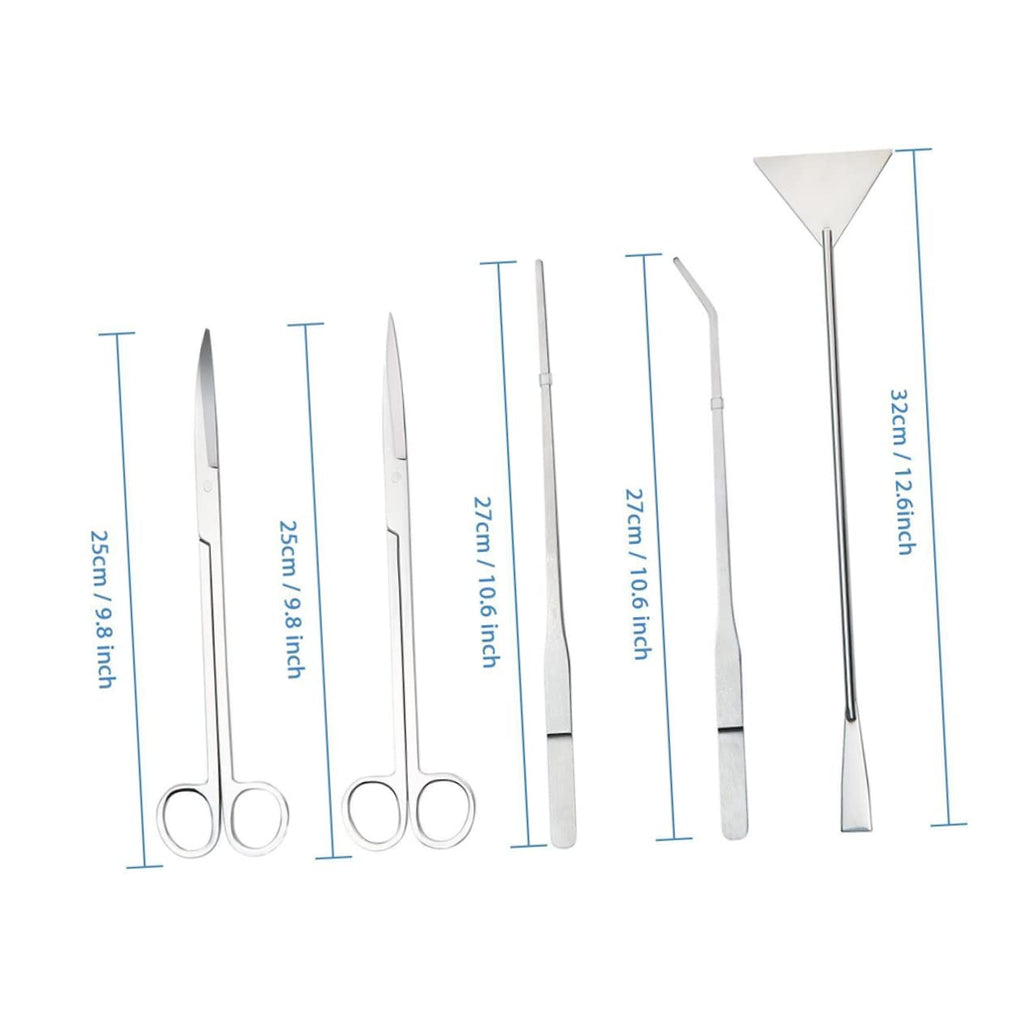 5 in 1 Stainless Steel Aquarium Aquascaping Kit I8649