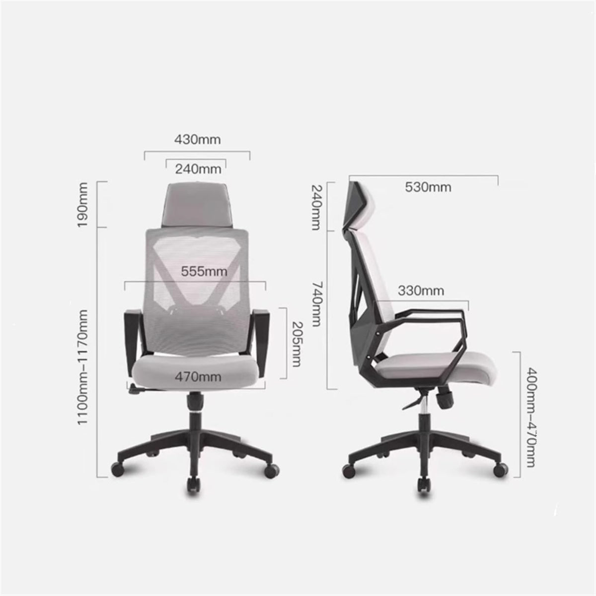 Orange Ergonomic Mesh High Back Office Chair Z9832