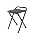 Portable Folding Stool 18 Inch Black X273