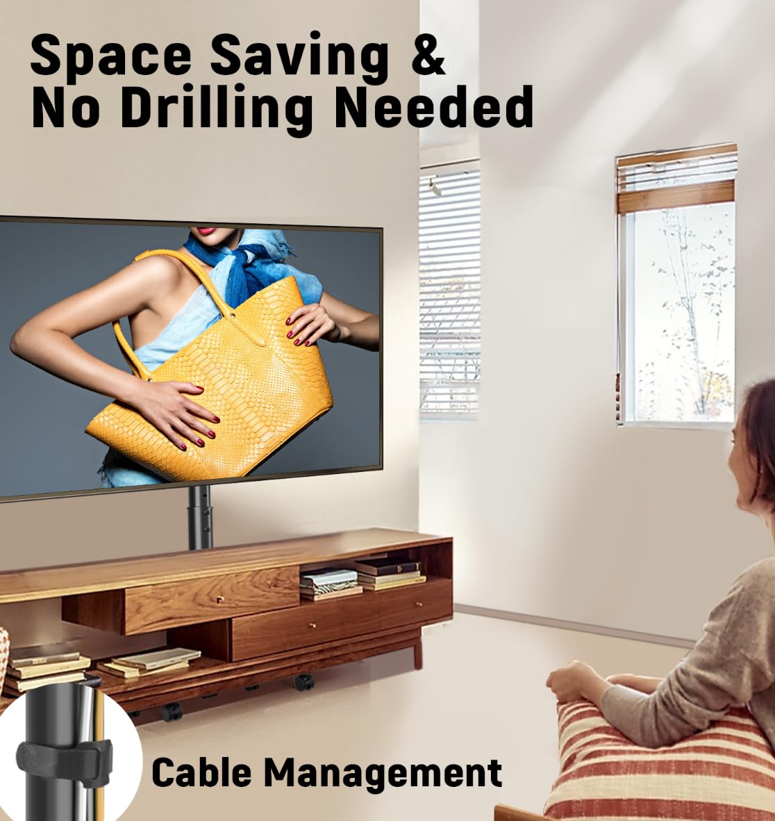 Rolling TV Stand for 13-50 Inch TVs Z565915