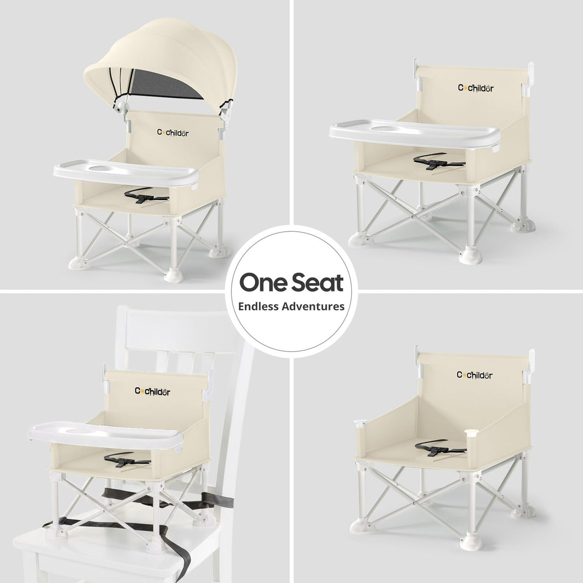 4-in-1 Portable Foldable Baby Chair Y3629