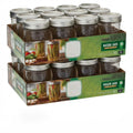 16oz Regular Mouth Glass Canning Jars With Lids, 12 Count R674