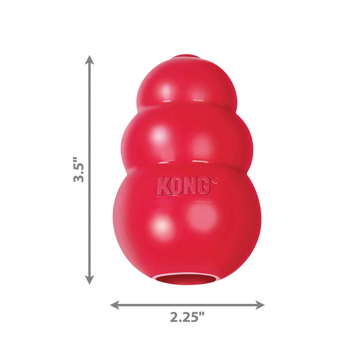 Classic Stuffable Natural Rubber Dog Toy A5398