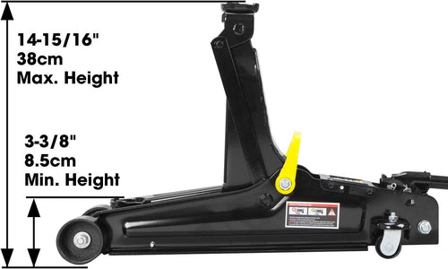 2.5 Ton Low Profile Hydraulic Trolley Jack, Black Q89138