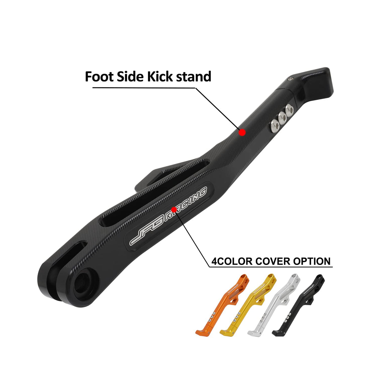 Adjustable Black Electric Dirt Bike Kickstand R3685