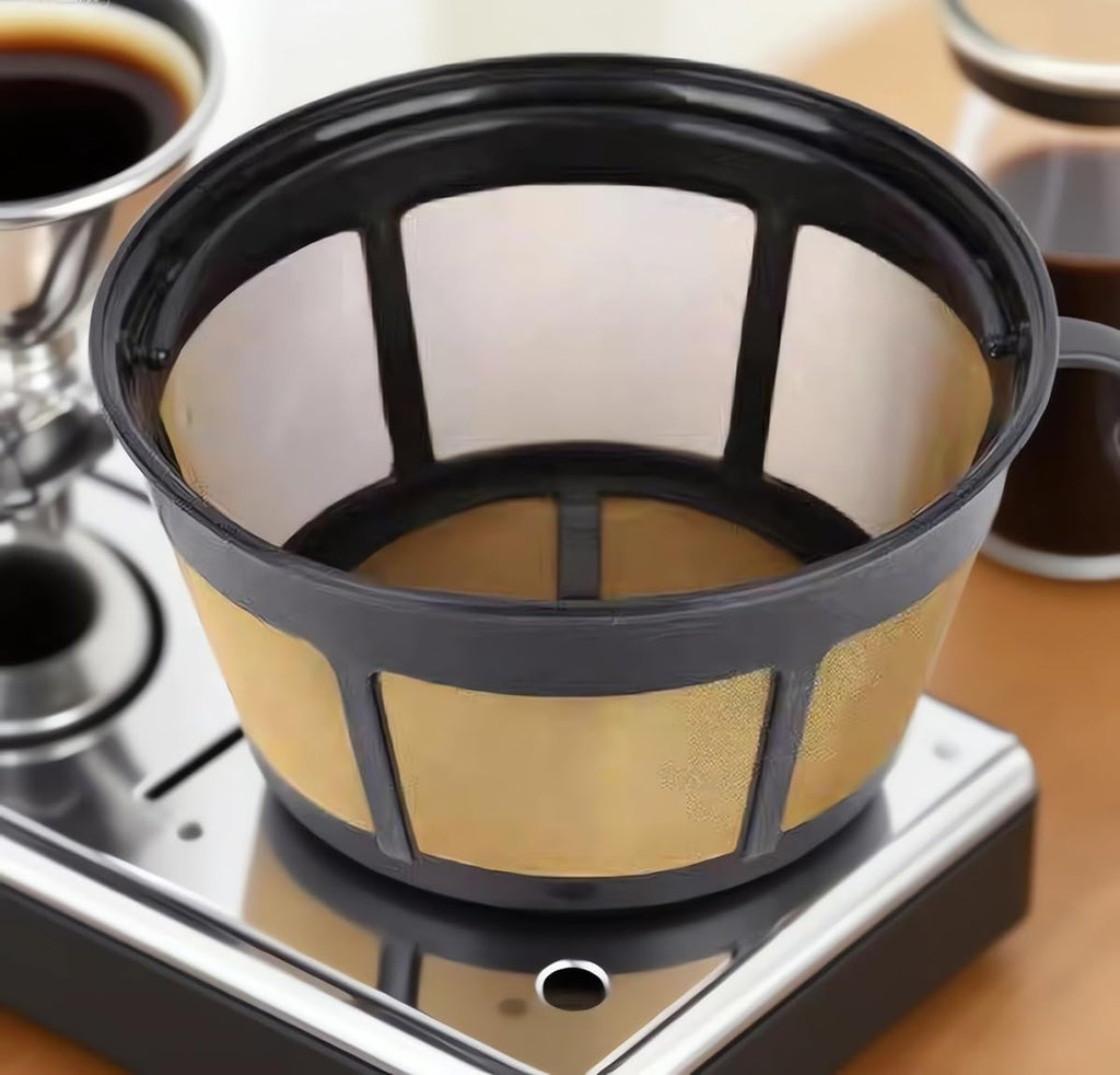 Reusable Stainless Steel Mesh Coffee Filter 2 Pack O72759