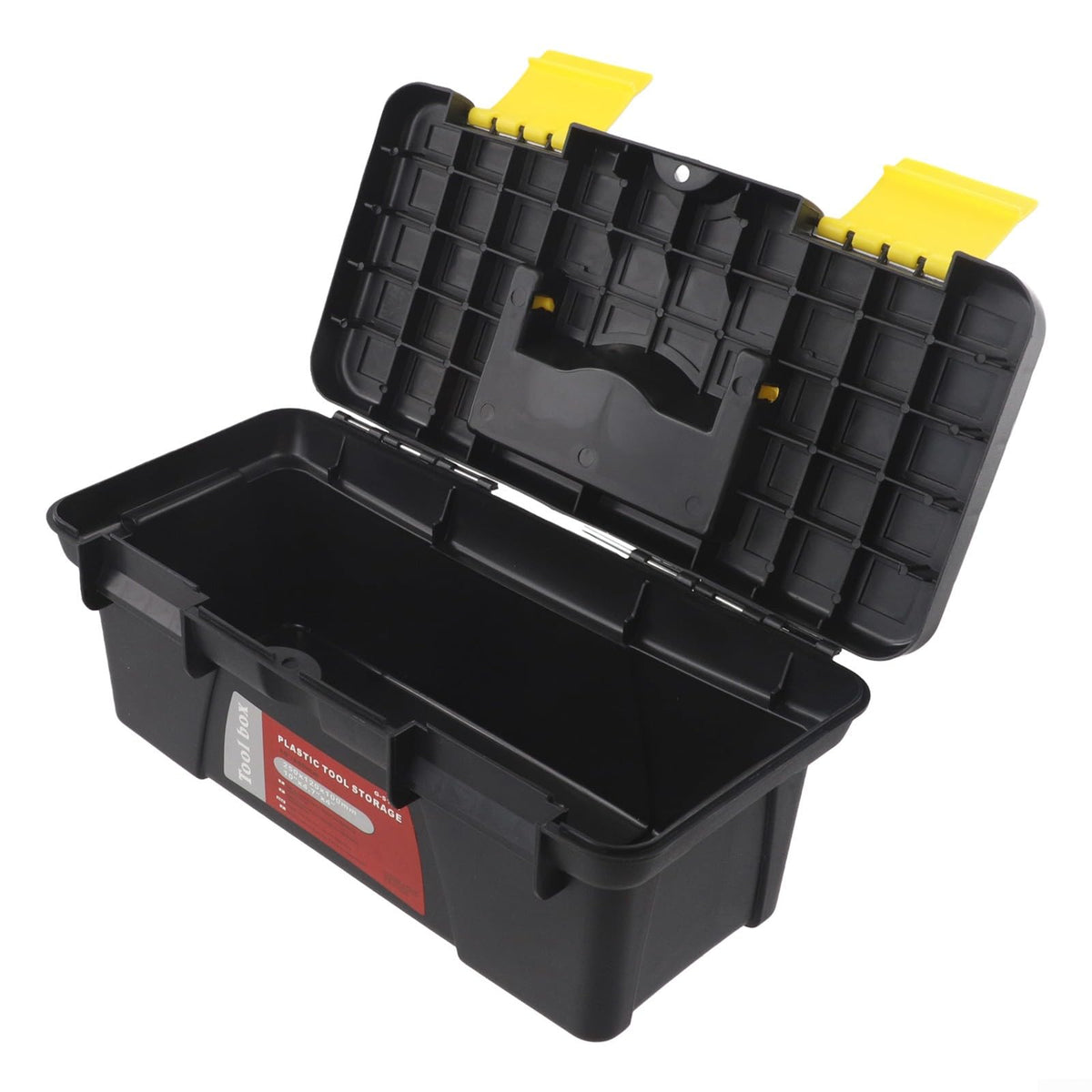 10 Inch Black Plastic Toolbox Storage Case U769