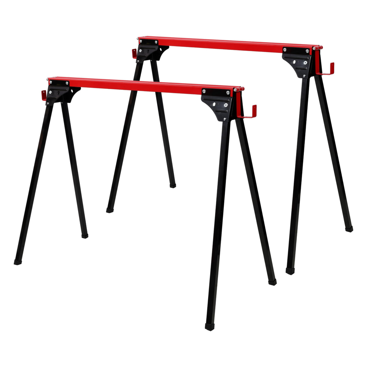 2 Pack Folding Saw Horses 1000 lbs All-Metal Portable G198
