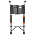 12.5 FT Telescoping Ladder with Hooks D606