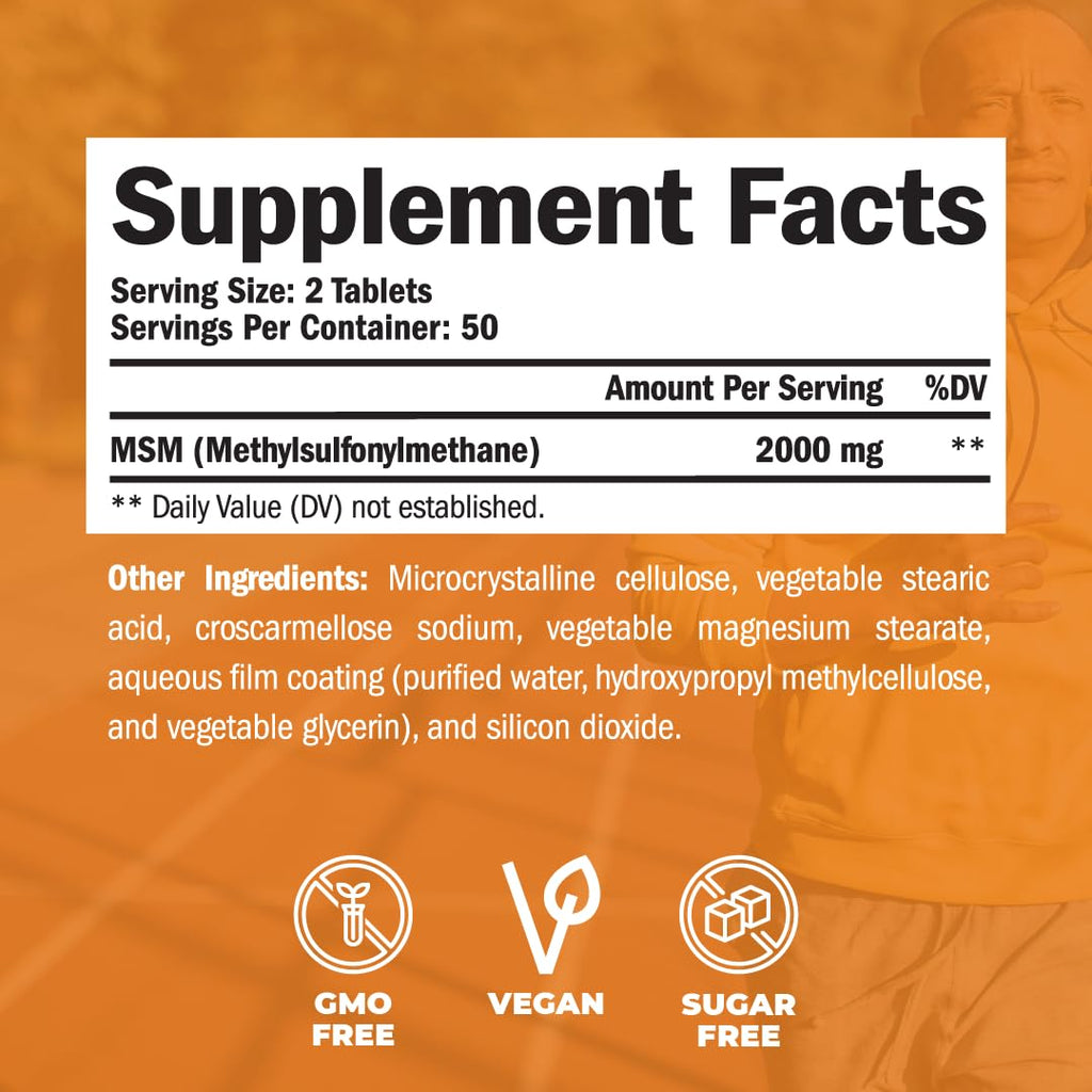 Glucosamine Chondroitin MSM Joint Support Supplement Y2890