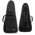 36 Inch Headless Electric Guitar Case, Waterproof Nylon Soft Bag with Shoulder Strap, Black Z254586