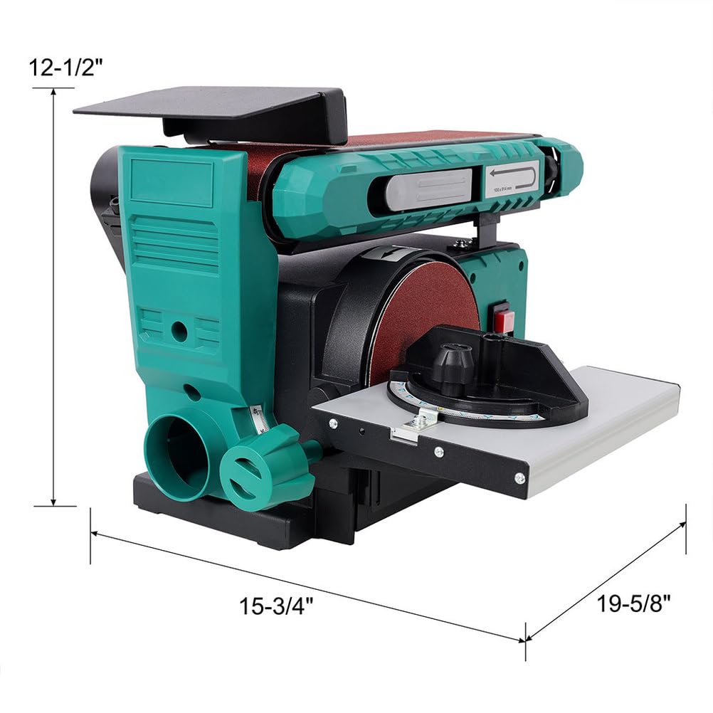 4x36 in Belt & 6 in Disc Sander with Cast Iron Base N3357