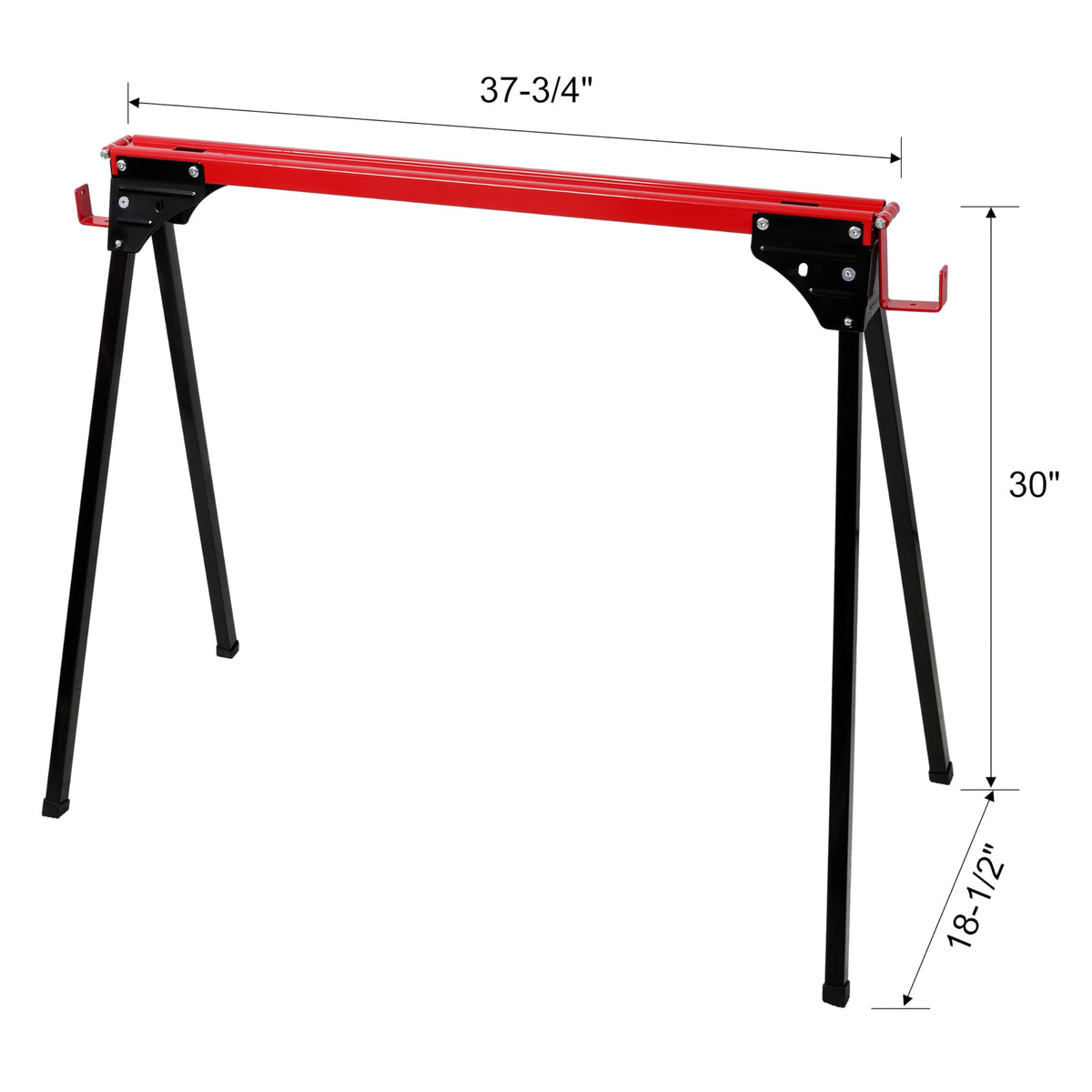 2 Pack Folding Saw Horses 1000 lbs All-Metal Portable G198