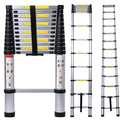 Aluminum Telescoping Extension Ladder 330LB Gray G544