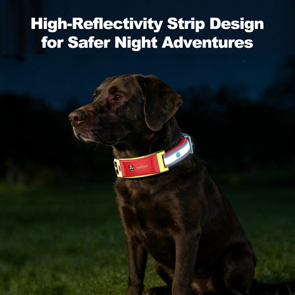 Red Wireless Electric GPS Dog Collar V92566