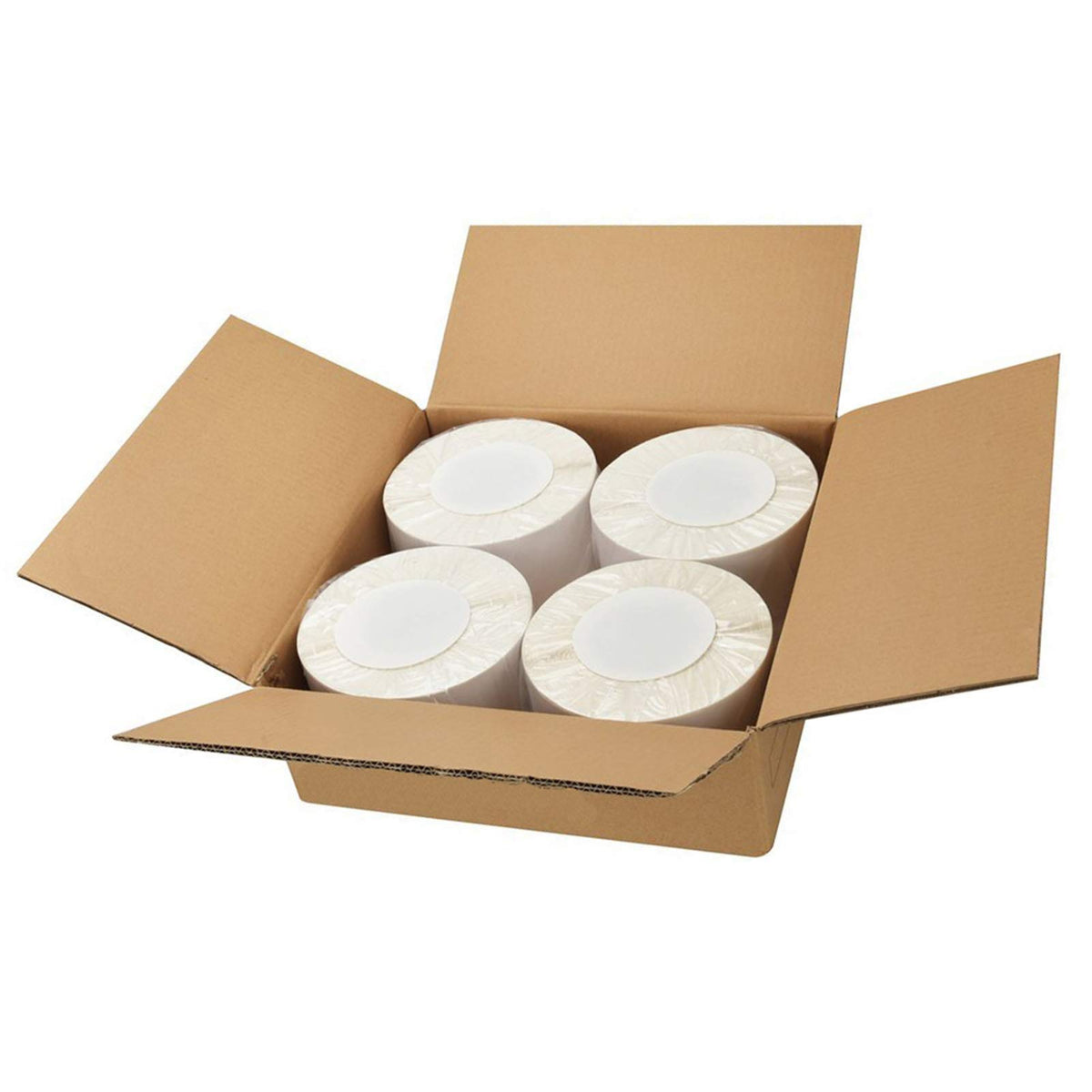4"x 6" Direct Thermal Labels, 4 Rolls, 4000 Labels J976