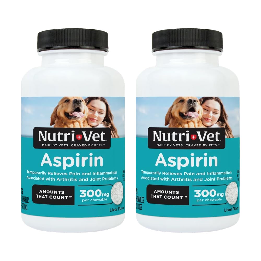 Aspirin Chewables for Large Dogs, 75 Count, Pack of 2 S205