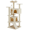 54-inch Cat Tree Tower with Scratching Posts X813737