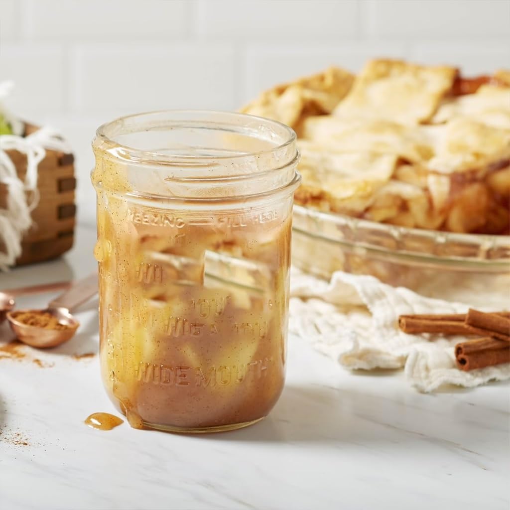 16oz Regular Mouth Glass Canning Jars With Lids, 12 Count R674
