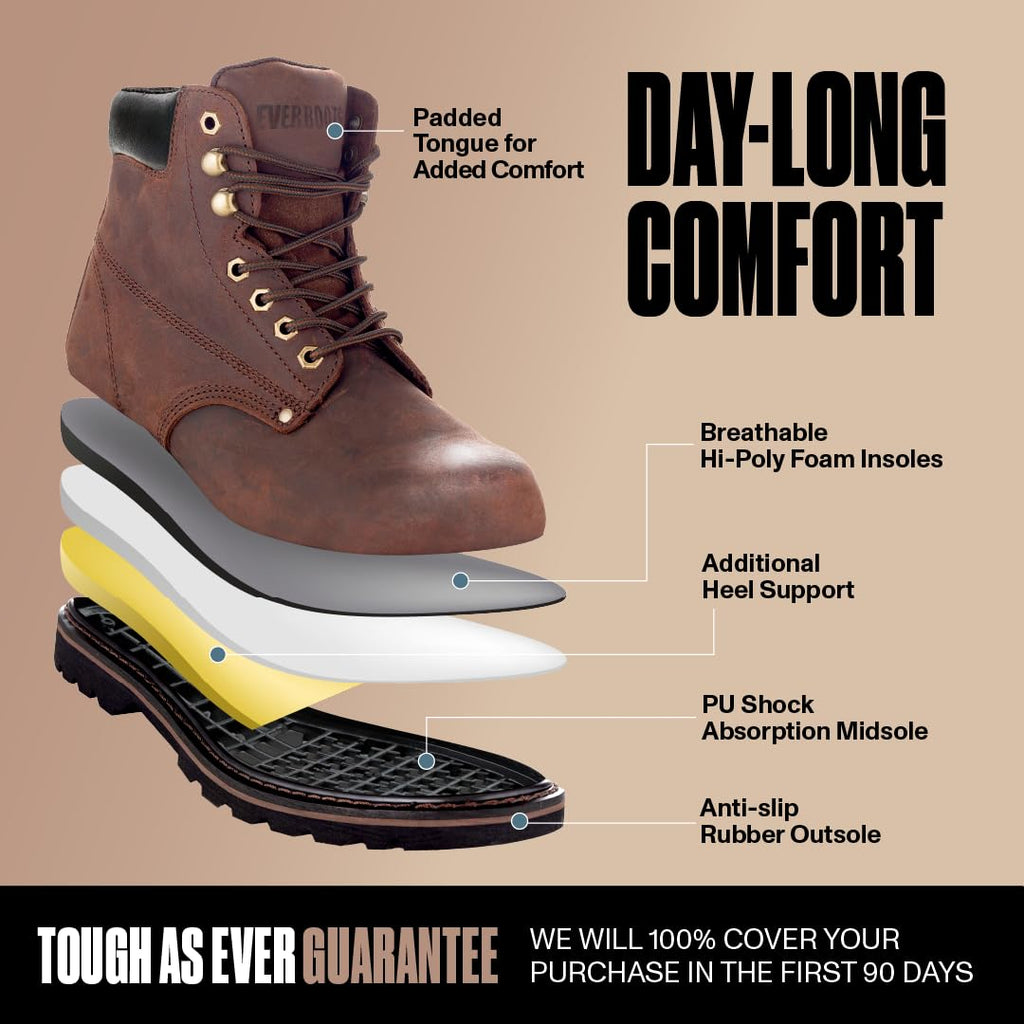 Soft Toe Leather Work Boots M96286