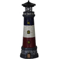 15" Tall Waterproof Resin Lighthouse Lamp with Rotating LED G13451