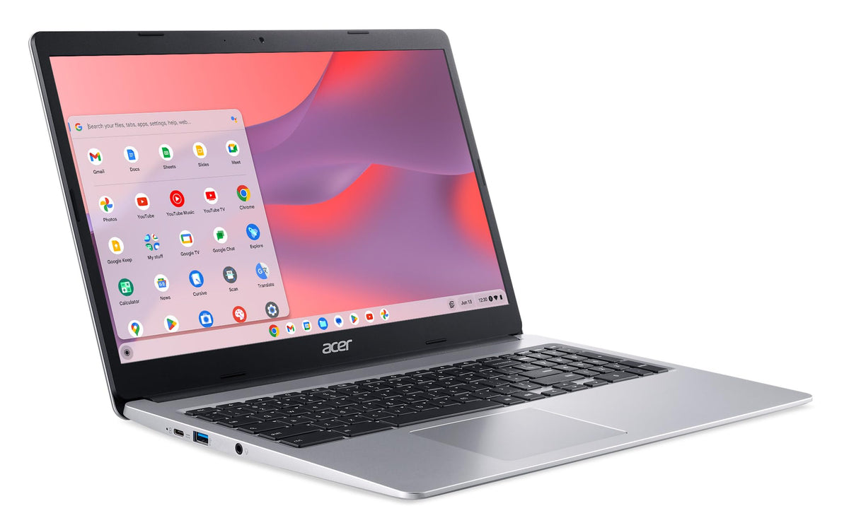 Chromebook 315 Laptop Intel Celeron N4000 15.6 HD 4GB 64GB eMMC Chrome OS Pure Silver A817119