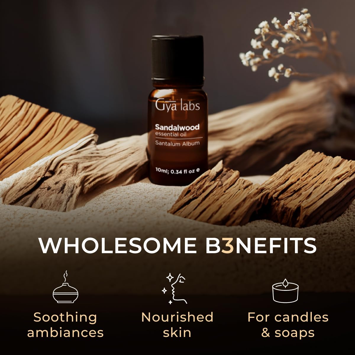 Jasmine & Sandalwood Essential Oils Set B2550