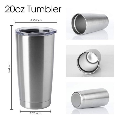 20oz Stainless Steel Insulated Tumblers with Lid Pack N235873