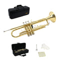 Trumpet Set with Hard Case, Mouthpiece, Cleaning Kit, Brass E699