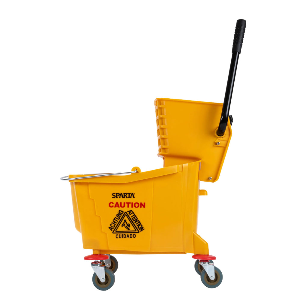 35-Quart Commercial Mop Bucket with Side-Press Wringer A84487
