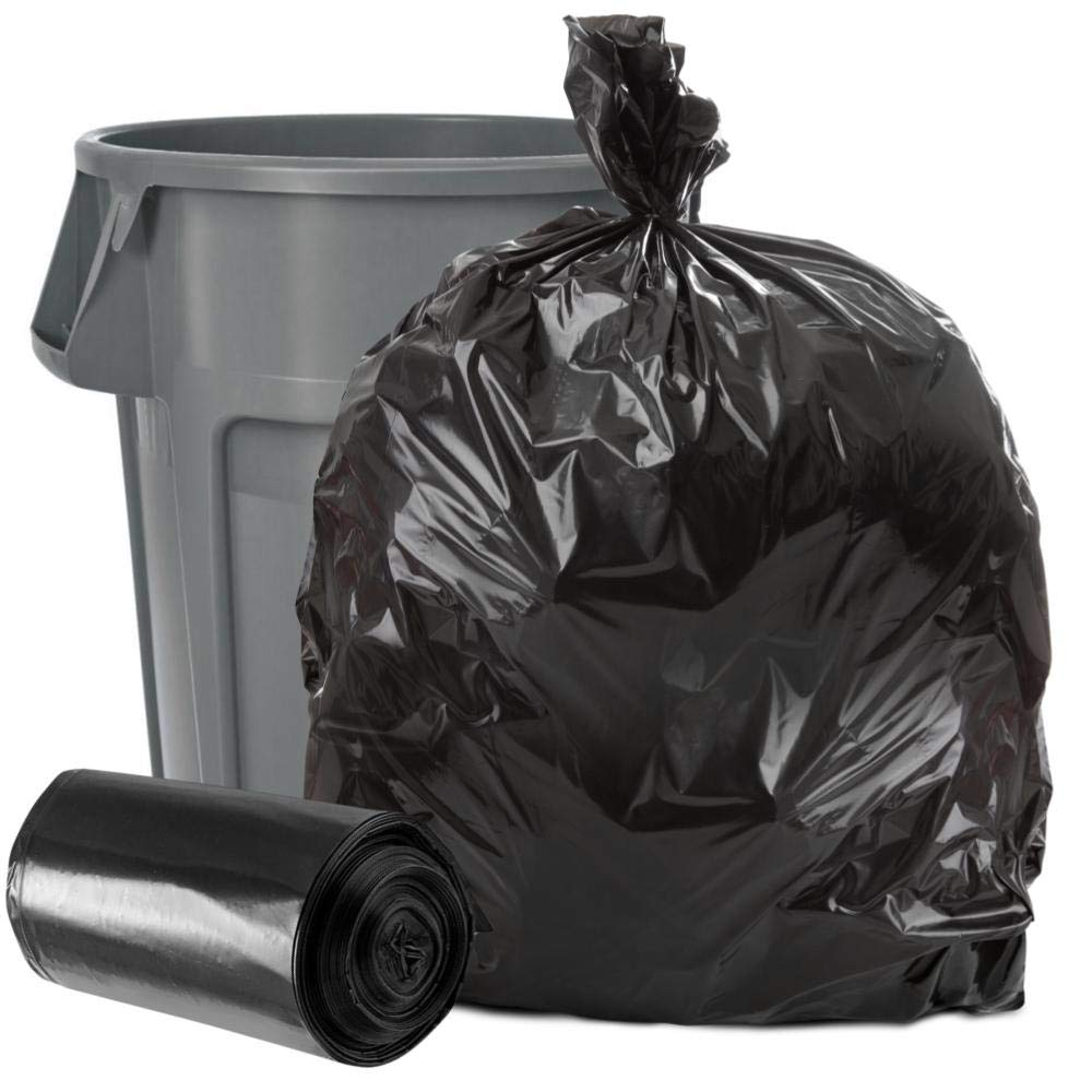 40-45 Gallon Black 1.5 Mil Trash Bags 100 Count O70463