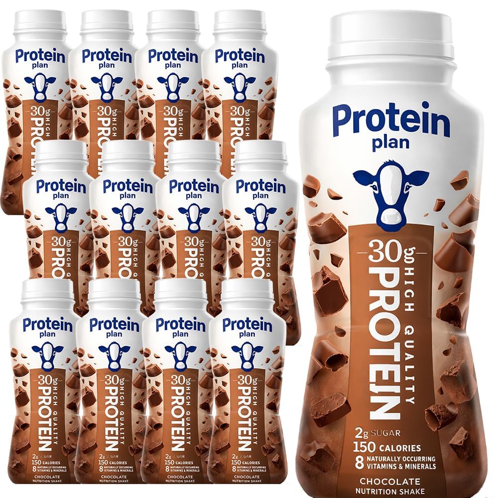 Chocolate High Protein Shake 30g Protein 12 Pack Bottles G61346