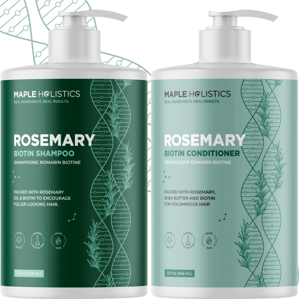 Biotin Rosemary Shampoo and Conditioner Set 32 Fl Oz Each Y6056