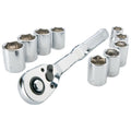 Mechanics Tool Set, Metric, 3/8 Inch Drive, 10 Piece K709425