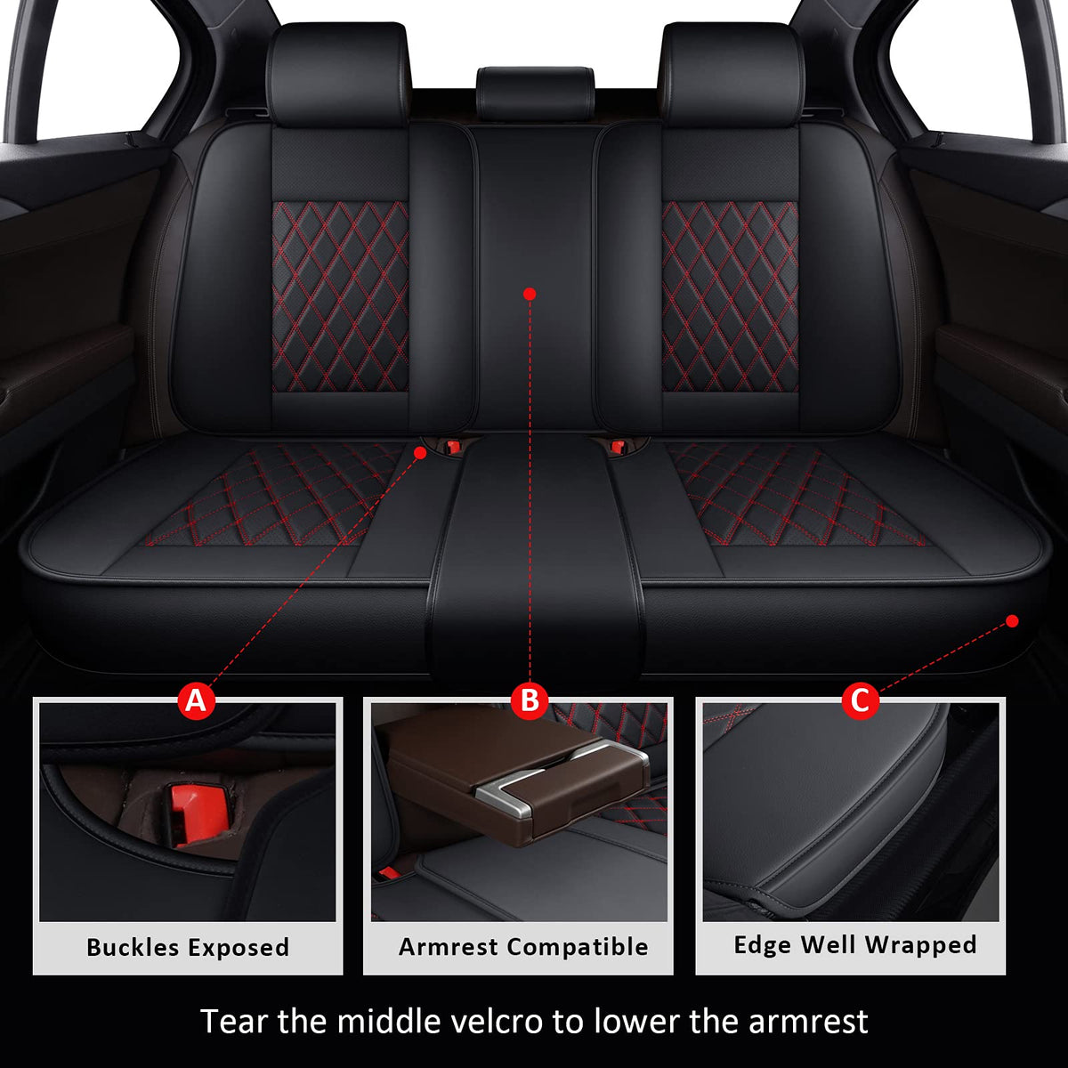 Waterproof Car Seat Covers Full Set F985788