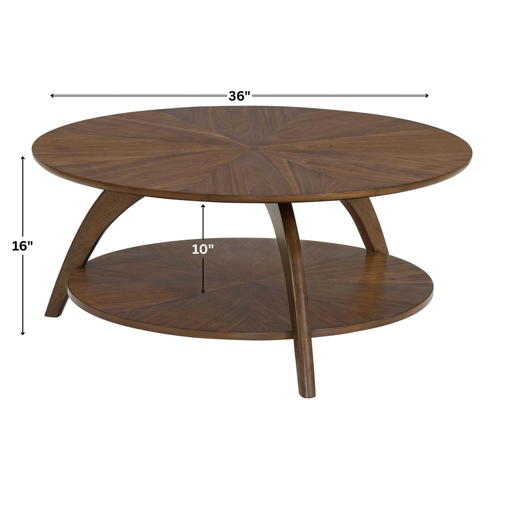 Round Wood Coffee Table U1243