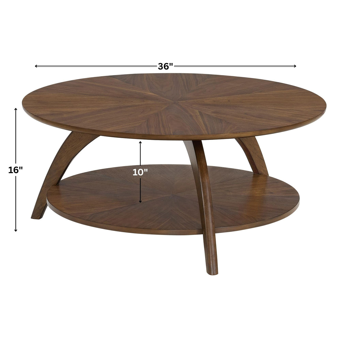 Round Wood Coffee Table U1243