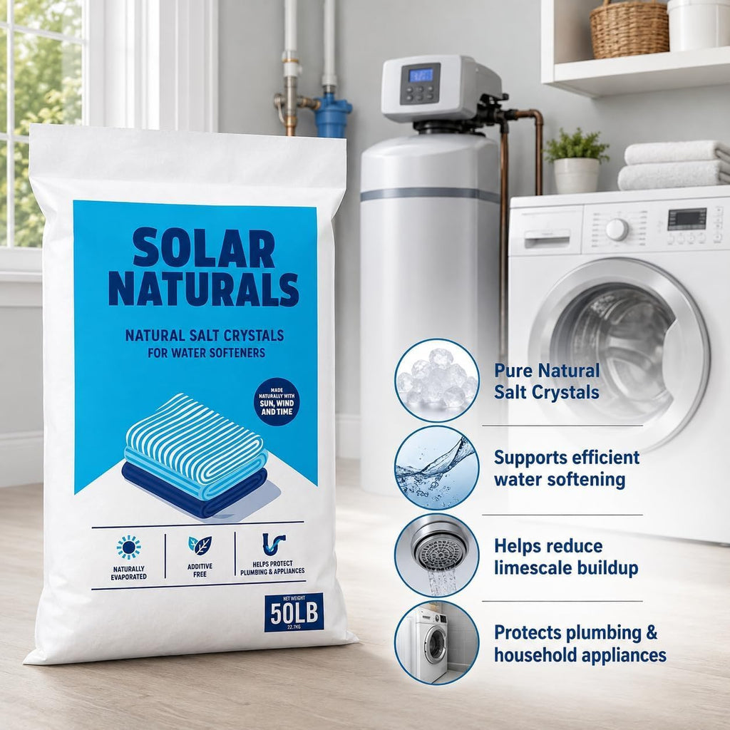 Natural Salt Crystals for Water Softeners, 50lb F6355
