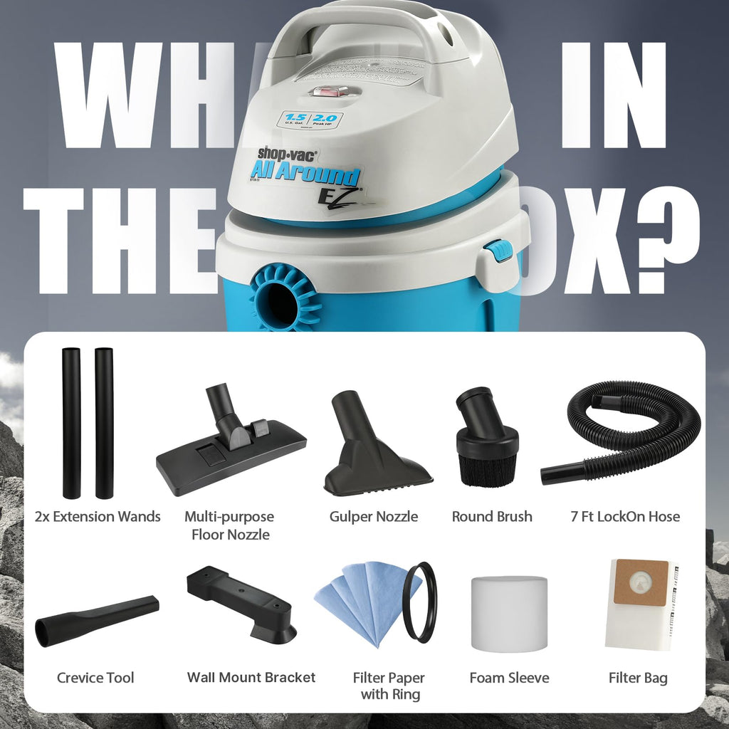 1.5 Gallon 2.0 Peak HP Wet/Dry Vacuum M2617