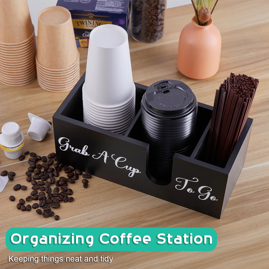 Wood Coffee Cup Holder for Countertop K226235