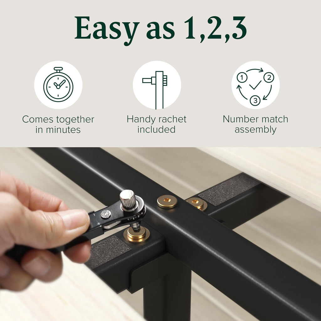 14 Inch Bamboo Platform Bed Frame, Queen T60817
