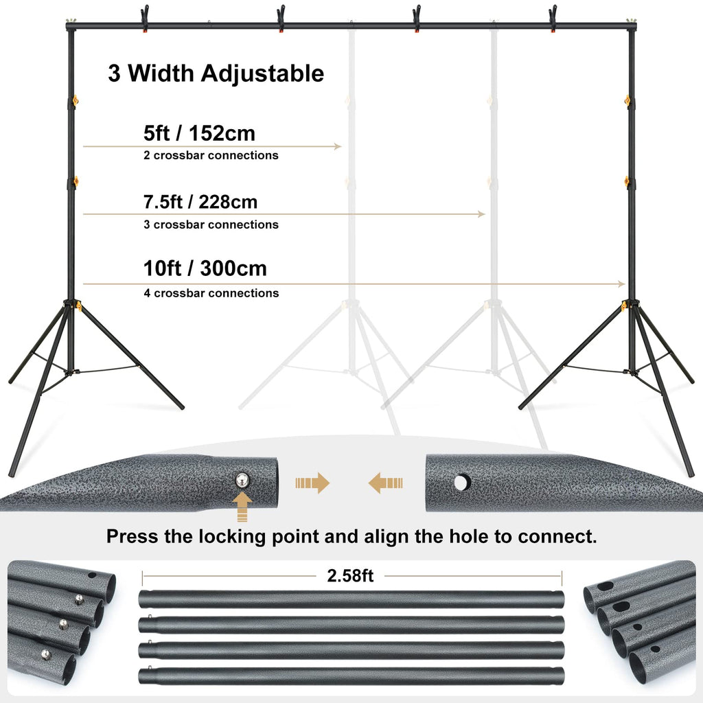 10x6.5ft Backdrop Stand Kit C813