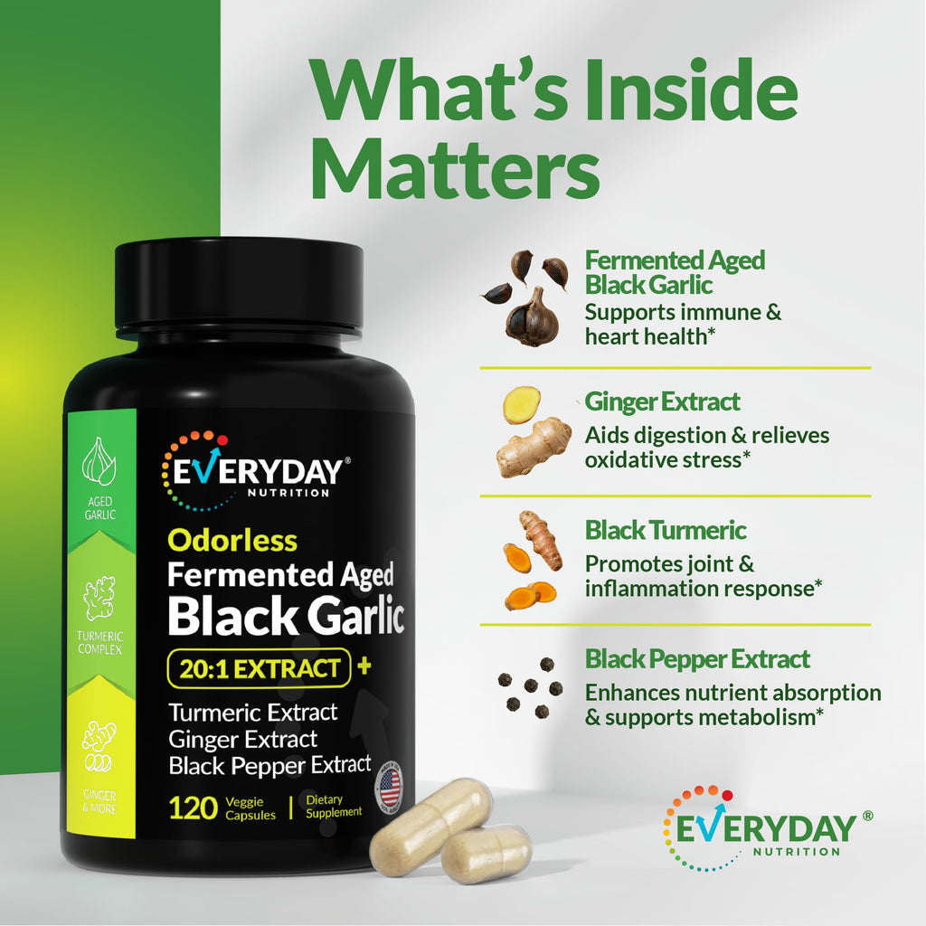 Black Garlic 120 Capsules V740