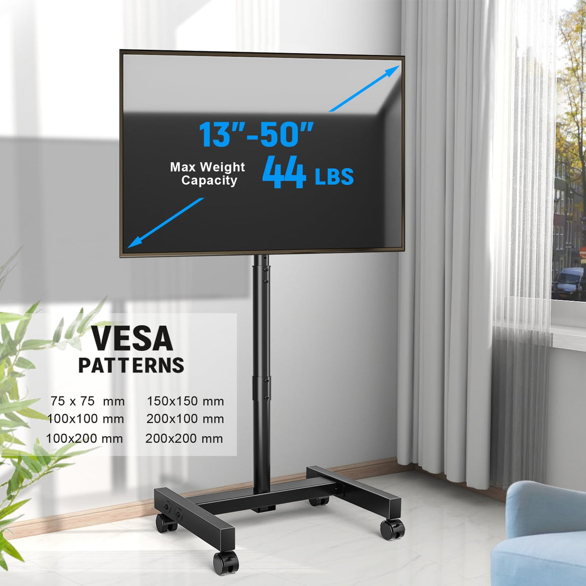 Rolling TV Stand for 13-50 Inch TVs Z565915