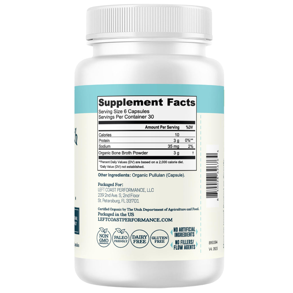 Bone Broth Capsules with Collagen, 180 Capsules L90735