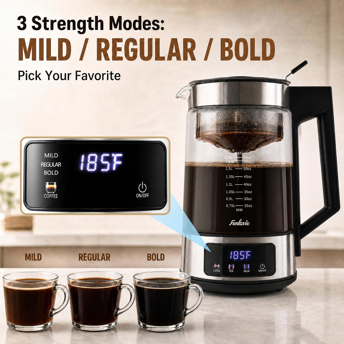 Electric Percolator Coffee Pot T2409