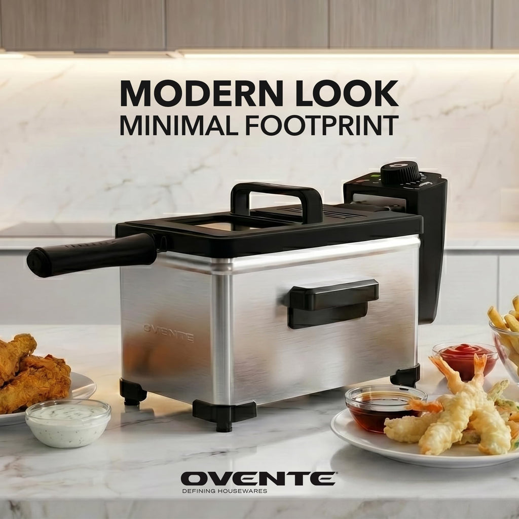 Electric Deep Fryer, 2L Capacity, 1500W, Silver A7841